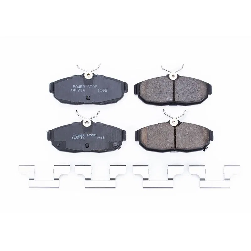 17-1562 – POWERSTOP Brake Pad, FMSI Number D1562 Ceramic Brake Pads Set Of 4 With Premium Stainless Steel Hardware